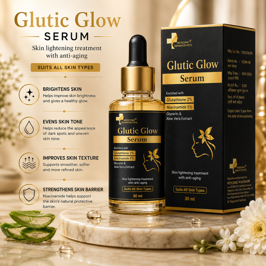 Glutic Glow Serum with Glutathione 2% & Niacinamide 5% – 30 ml