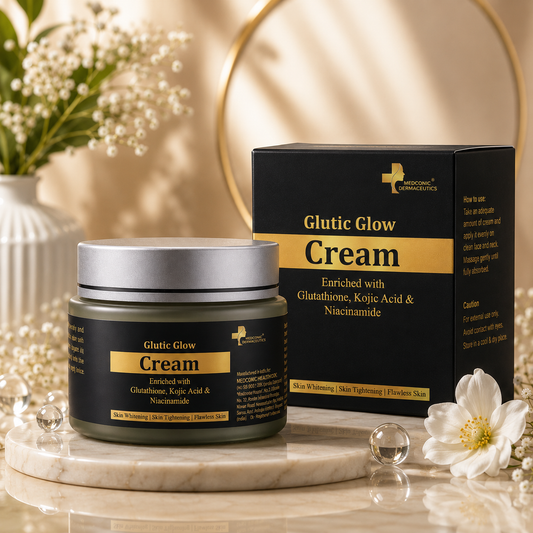 Glutic Glow Cream with Glutathione, Kojic Acid & Niacinamide – 50 g