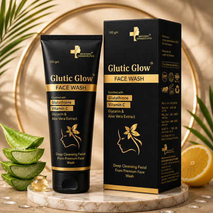 Glutic Glow Face Wash with Glutathione & Vitamin C – 100 g