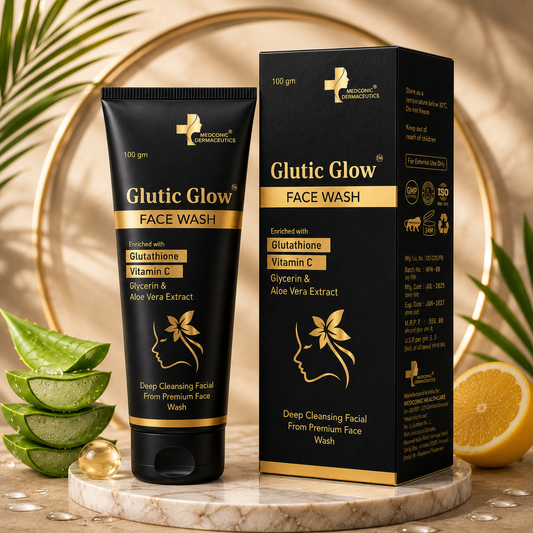 Glutic Glow Face Wash with Glutathione & Vitamin C – 100 g